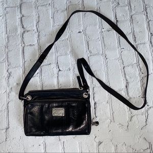 Fossil black crossbody purse bag